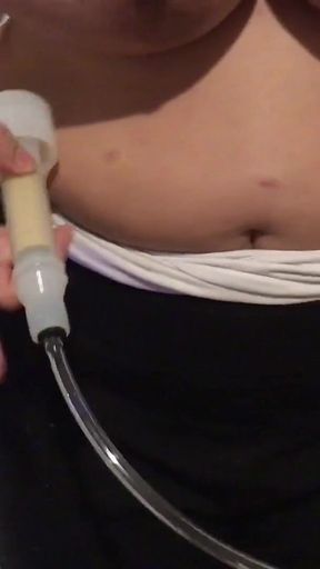 Hucow Milking My Tits