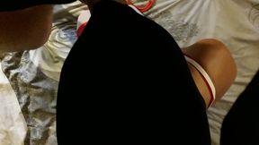 Bound and Blindfolded MILF Sucks Cock POV