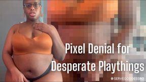 Pixel Denial for Desperate Playthings - Royal Ro censored femdom masturbation encouragement