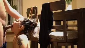 I invited my date in to slobber all over his cock BLOWJOB & DOGGYSTYLE