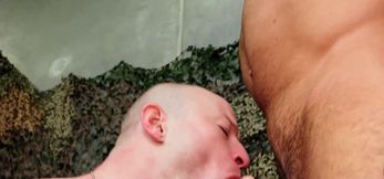 Handsome army Alex James decided to start plowing