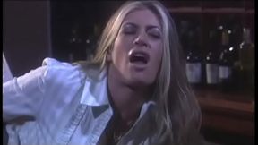 Horny girl gets big white cock stuffed in her mouth to suck and fuck