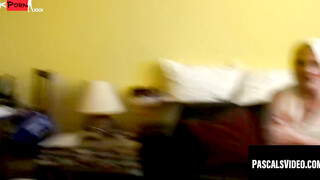 Blond Mature Mom Throats Young Stud & Facializes Him in POV Style