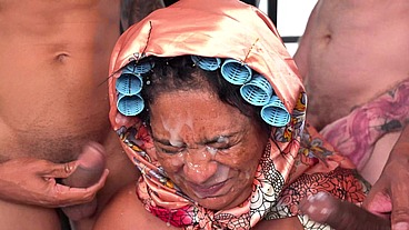 extreme fat mature rough bukkake group banged