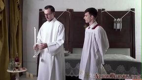 Altar Boy 18+ Twink 18+ Rides Priest’s Dick In Forbidden Religious Gay Sex Scene