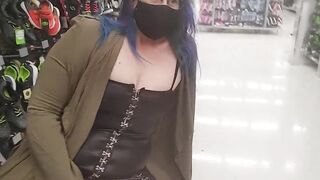 milf Gets Turned On Shoe Shopping and has to Rub Twat inside Store