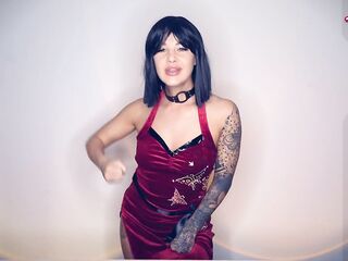 Ada Wong is feeling sexually excited whilst that babe waits for rescue - JOI GAMES