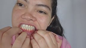 Stretch your mouth more, woman.