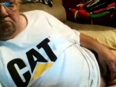 old man jerking in chat