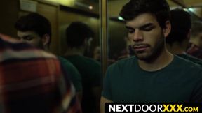 NextDoorXXX.com - Hung jocks threesome with intense cock sucking and barebacking