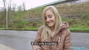 Fair-haired MILF gets caught fucking outdoors and runs from the cops