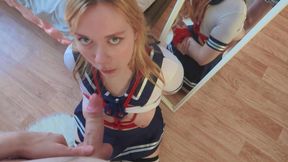 Stepsister Tied up and Fucked in College Uniform