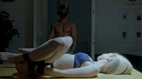 Sexy blonde lost bet and gets to tied down by her step brother