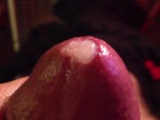 milking cum out of tip of my dick
