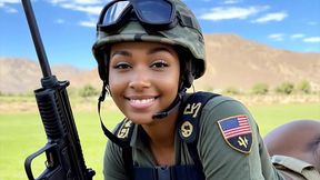 ai-generated the girlfriend experience with military whores with big ass and huge boobs