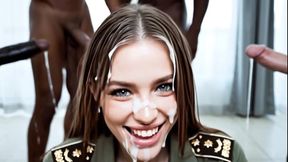 ai-generated the girlfriend experience with military whores with big ass and huge boobs