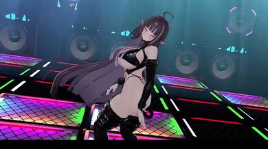 Dancing Elf Vtuber Strips Naked For HD Porn MMD R18