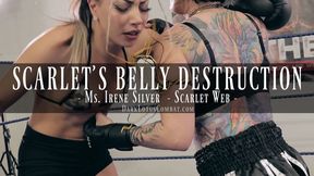 SCARLET’S BELLY DESTRUCTION-Irene Silver Scarlet Web Kat Van Wylder