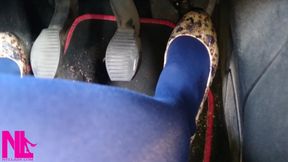 Driving Fast in Flowered Ballet Flats