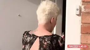 Blonde babe gets raw doggystyle pounding