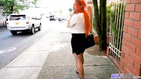 Thick legged MILF sees value in fucking big cock