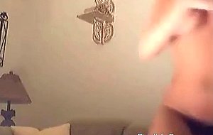 Busty beautiful stripping for her bf
