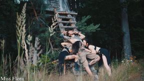 Biting the Festival Boy in the Woods with Snorfux and Goddess Yazmin (1080 MP4)
