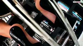 Hot goddess nailed by two rock-hard cocks in a wild bang session