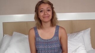Vibrator loving girl gets banged with legs wide open
