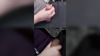 Jerking 2 huge girthy members leaking shining pre-finish off down.