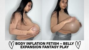 Body Inflation Fetish – Belly Expansion Fantasy Play