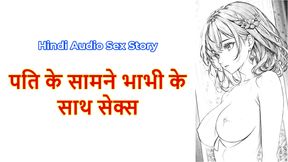 Hindi Sex Story - Chudai ki kahani - Sex with a Bhabhi in front of her husband