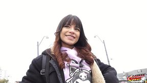 german scout - petite latina michy perez talk to big dick anal at pick up casting