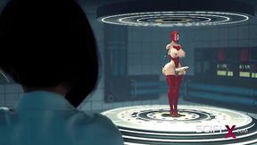 Female Anndroid banged by buxom shemale - SciFi-X Uncensored Cartoon