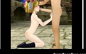 D hentai teen deepthroats giant dick