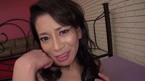 Amazing asian brunette pussy toyed and gives boobjob before fucking
