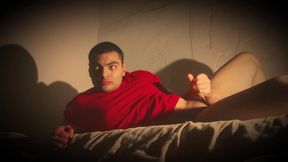 Sexy Gentleman Number 1 - Masturbation in bed with Latex Gloves - Cristopher Rebellato Alexis Large Penis 18 CM