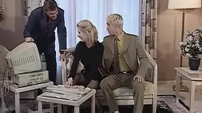 Blonde Slut From Germany Double Penetrated in Threesome