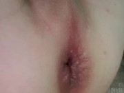 Transgender cd sissy slut anal cum fuck with but plug and 12 inch dildo
