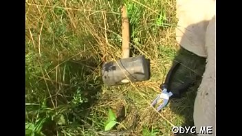 Horny young amateur babe gives old fellow a steamy blowjob