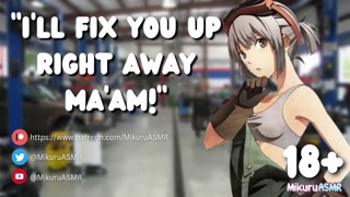 [SPICY] Hot British Mechanic fixes your car │Flirty│Kissing│Public│F4F