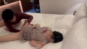 Playful Night In: A Cute Girlfriend in a Party Dress and an Amateur Couple's Intimate Adventure