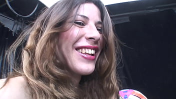 Brunette Tranny Sabrina&#039_s At Having Her Nuts Drained By Dude