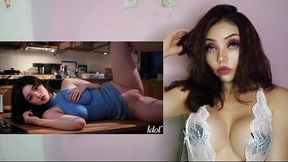 Busty Asian woman loves huge cocks