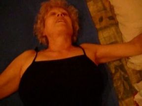 63 years old accountant granny gives me footjob after work