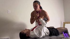 The Tie-d up Capper Lexa Stahls Cuffs and Fucks Dressed up Vanessa Arizona
