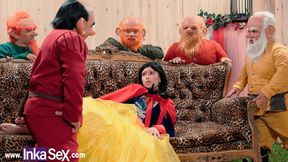 Snow White gets lost in the forest and gets fucked by the 7 dwarfs