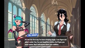 Femboy Futa House [futanari Hentai Game ] Ep.3 Caught My Roomates Anal Fuck in the Bathroom!