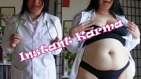 Instant Karma ~ fatphobic doctor gains weight instantly [MOV]