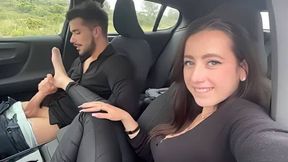 gootjob et pipe dans la voiture